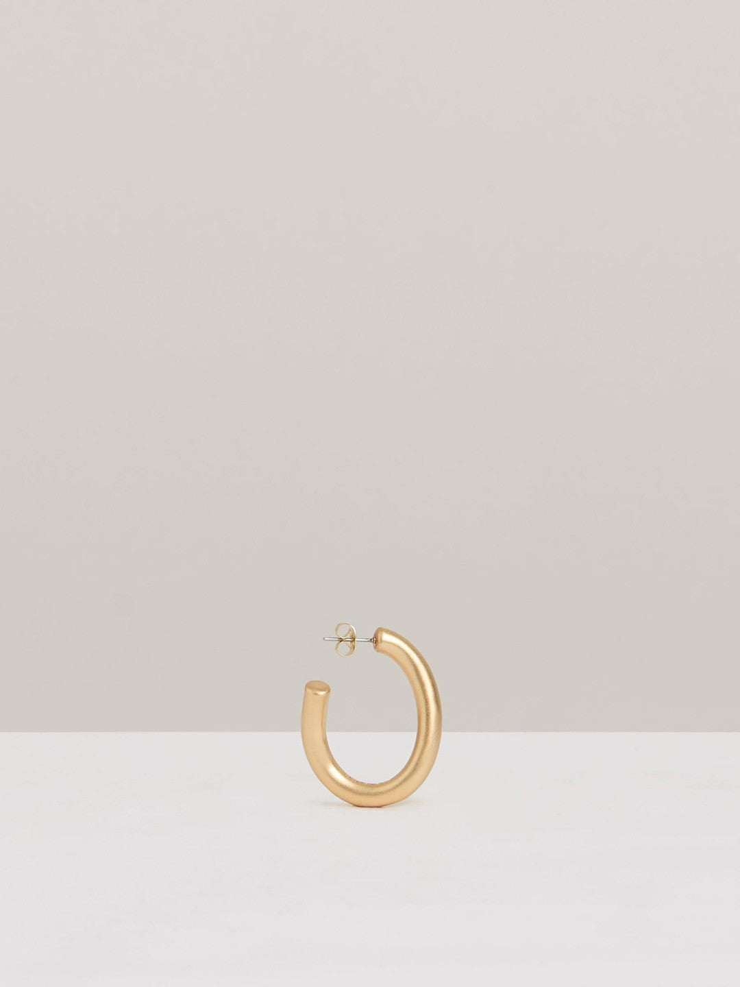Reiss Wave Hoop Earrings in Gold Tone