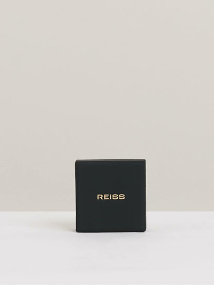 Reiss Wave Hoop Earrings in Gold Tone
