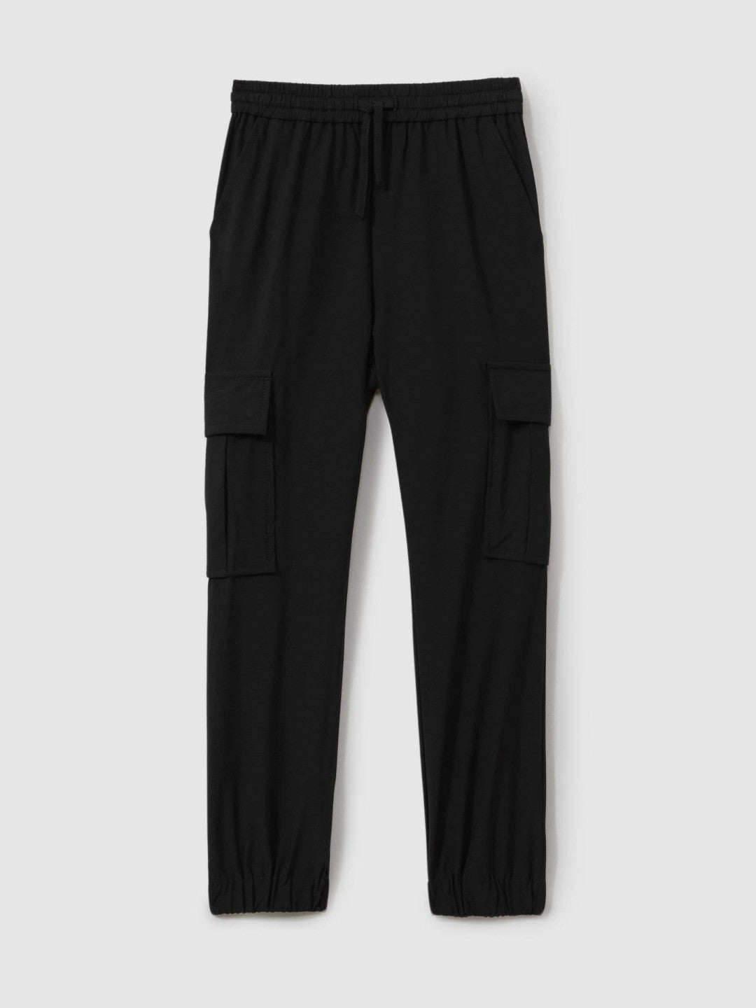 Reiss 9-14 yrs Technical Drawstring Trousers in Black