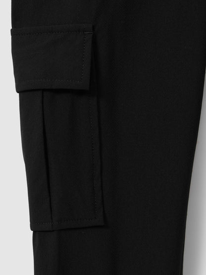 Reiss 9-14 yrs Technical Drawstring Trousers in Black