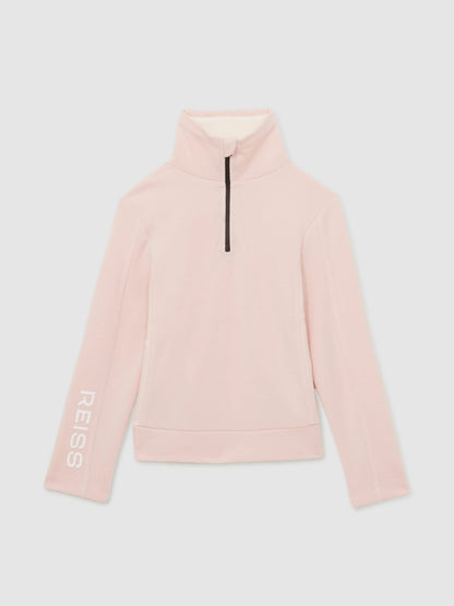 Reiss 9-13 yrs Funnel-Neck Base-Layer Top in Pink