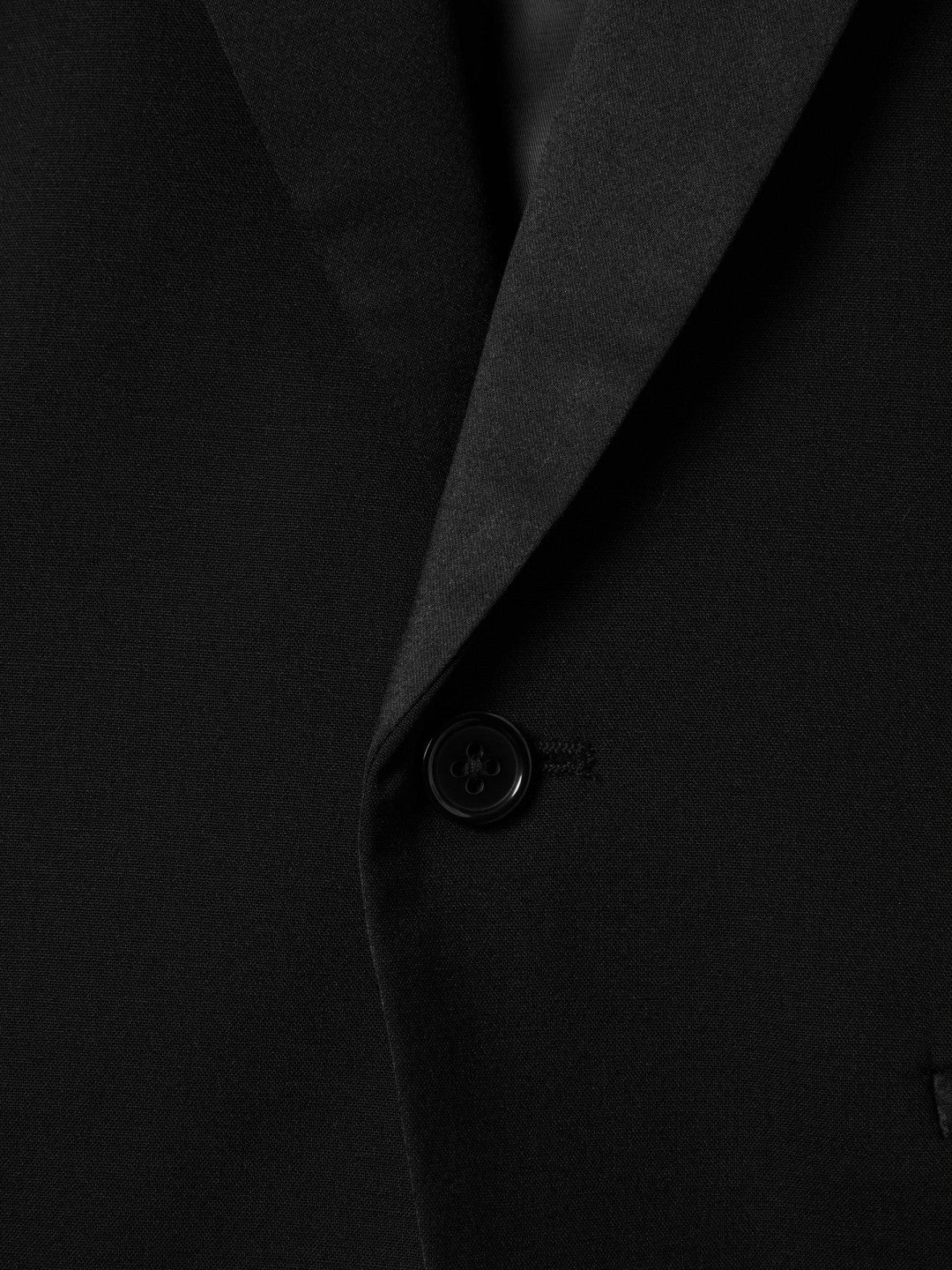 Reiss 9-13 yrs Tuxedo Satin Single Breasted Blazer in Black