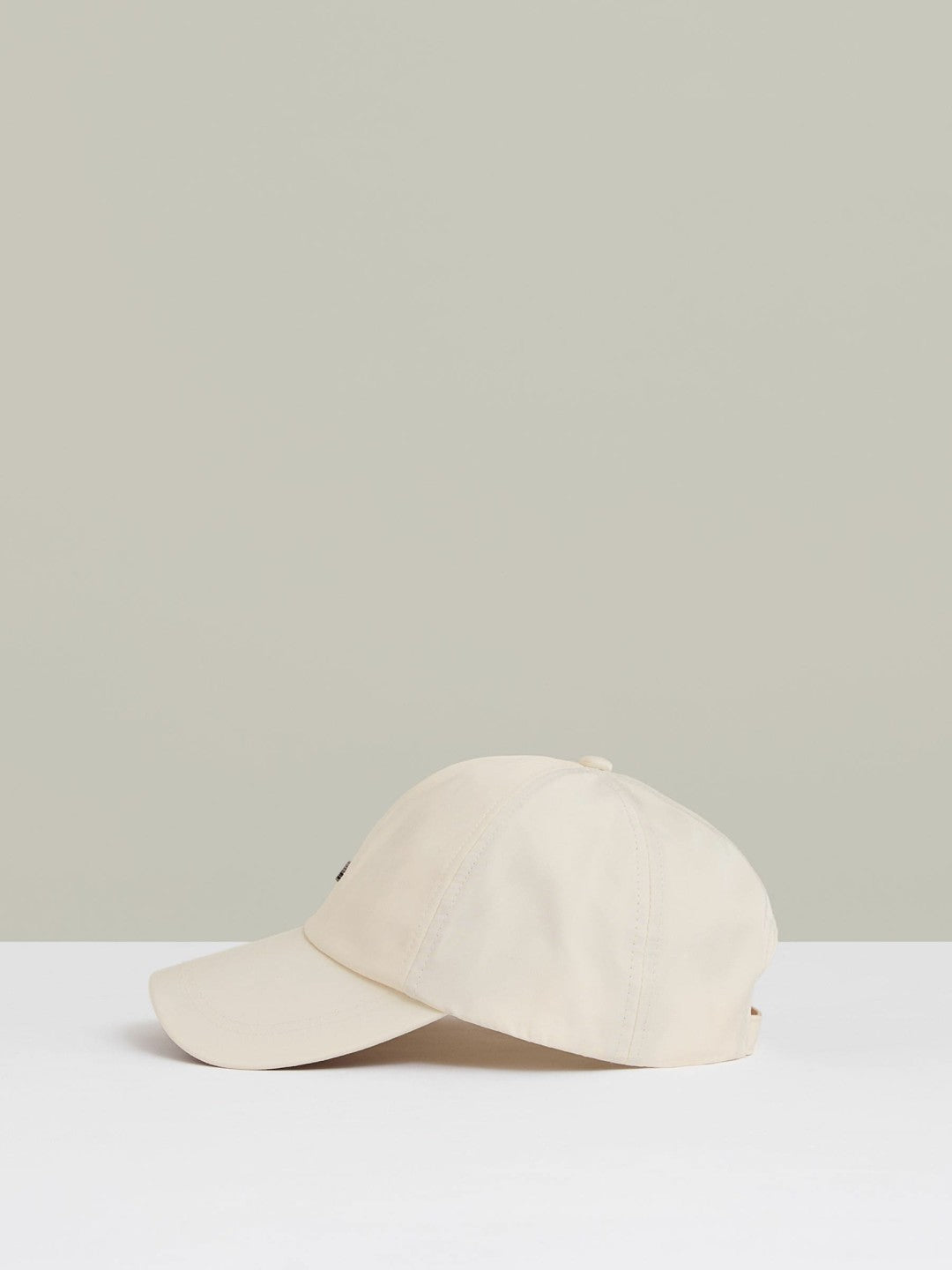 Reiss Logo Lettering Baseball Cap in Ecru