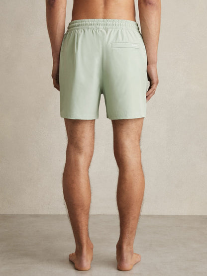 Reiss Drawstring Swim Shorts in Mint Green