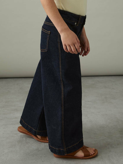 Reiss 13-14 yrs Wide-Leg Jeans in Indigo