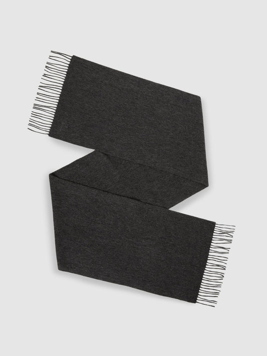 Reiss Wool and Cashmere Scarf in Charcoal