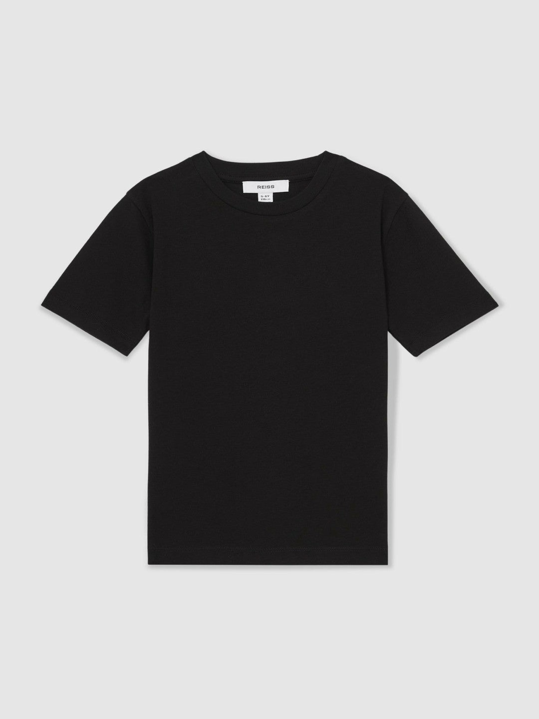 Reiss 9-13 yrs Cotton Crew-Neck T-Shirt in Black