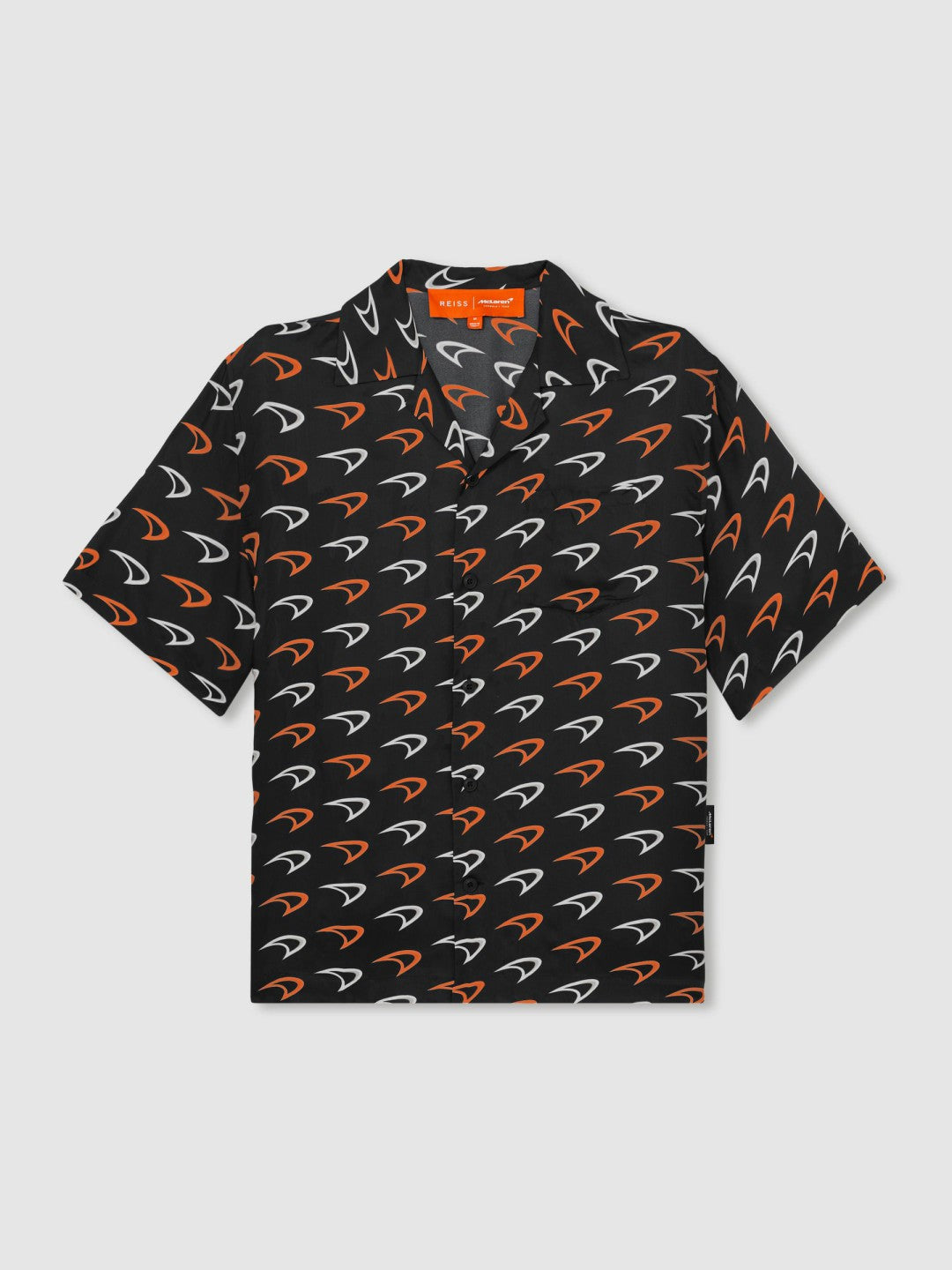 Reiss McLaren F1 Team Speedmark Logo Shirt in Black
