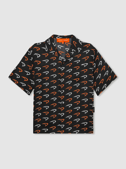 Reiss McLaren F1 Team Speedmark Logo Shirt in Black