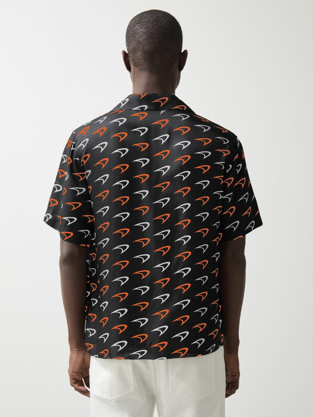 Reiss McLaren F1 Team Speedmark Logo Shirt in Black