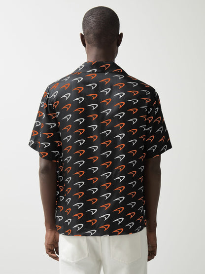 Reiss McLaren F1 Team Speedmark Logo Shirt in Black