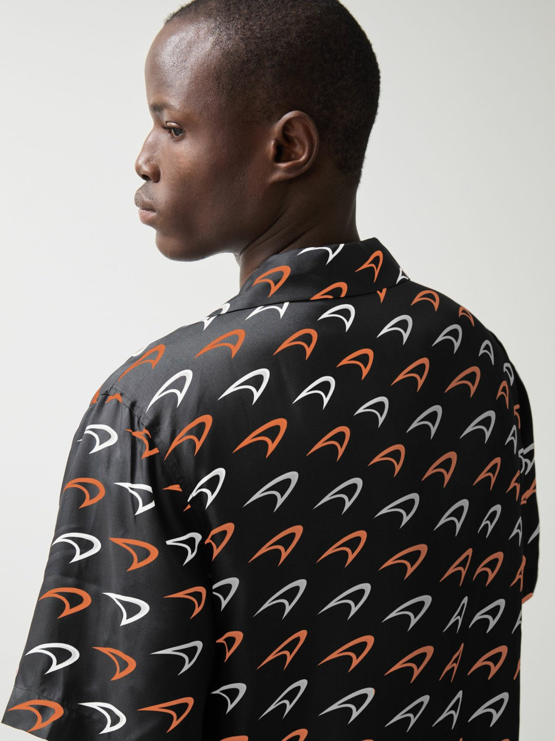 Reiss McLaren F1 Team Speedmark Logo Shirt in Black