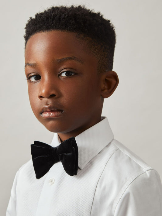 Reiss 9-13 yrs Cotton Slim-Fit Dinner Shirt in White
