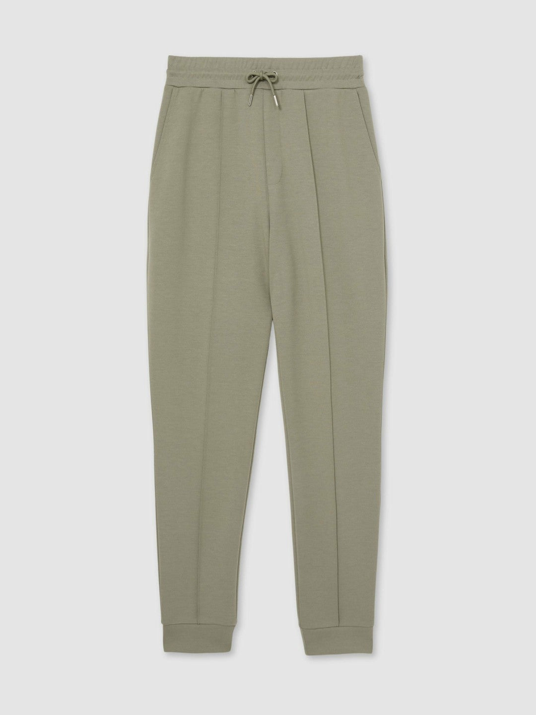 Reiss Drawstring Jersey Joggers in Sage