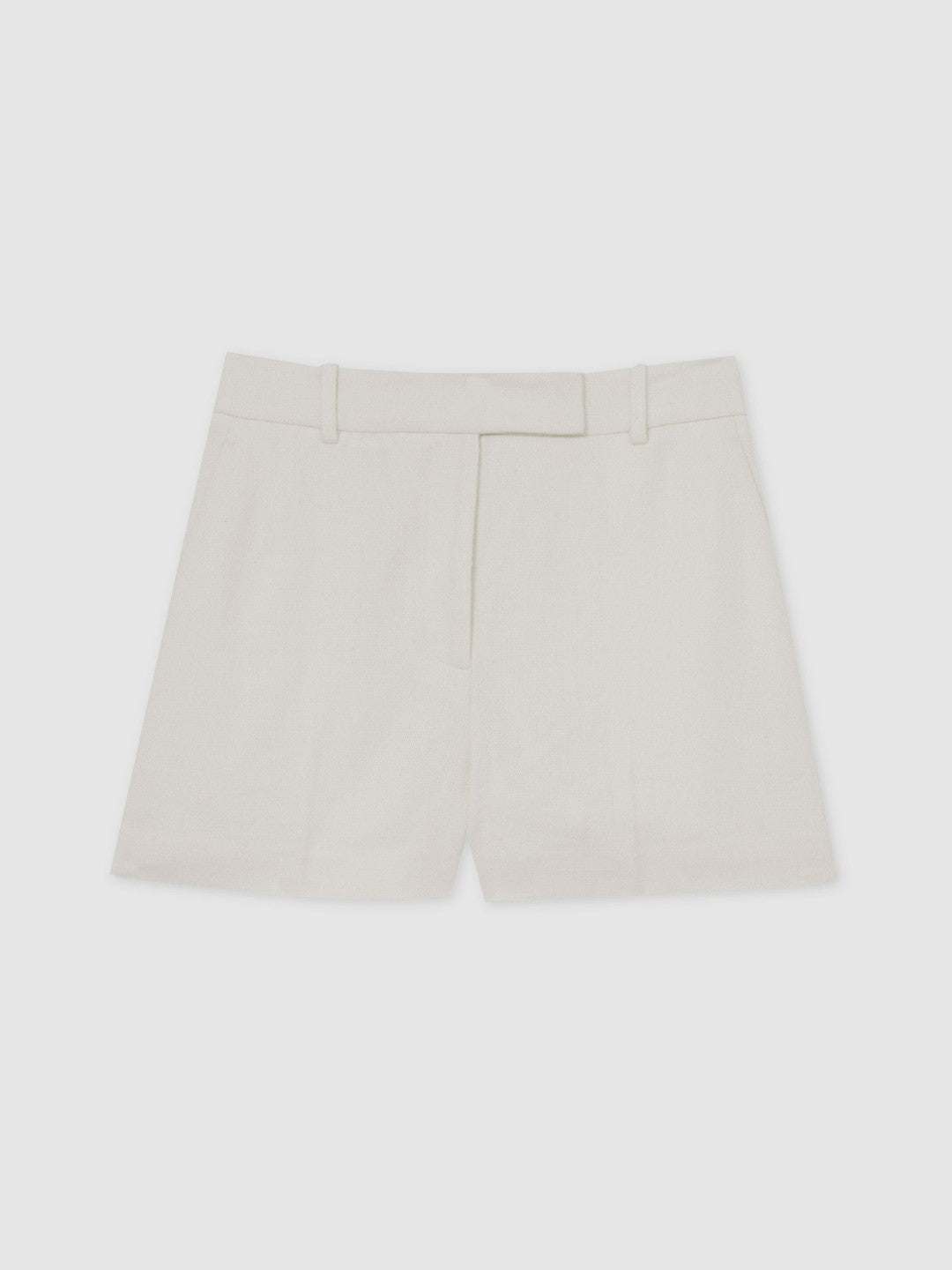 Reiss Linen-Blend Tailored Shorts in White
