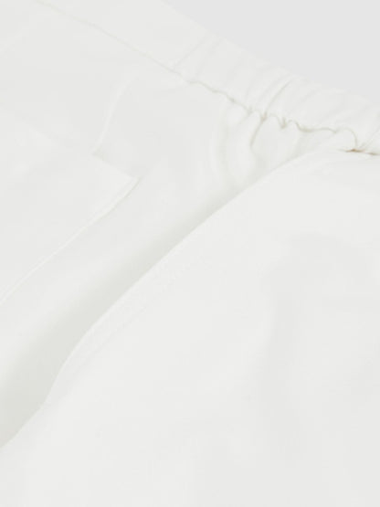 Reiss Drawstring Chino Shorts in White