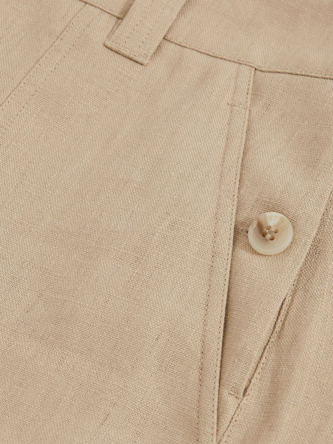 Reiss Linen Shorts in Neutral