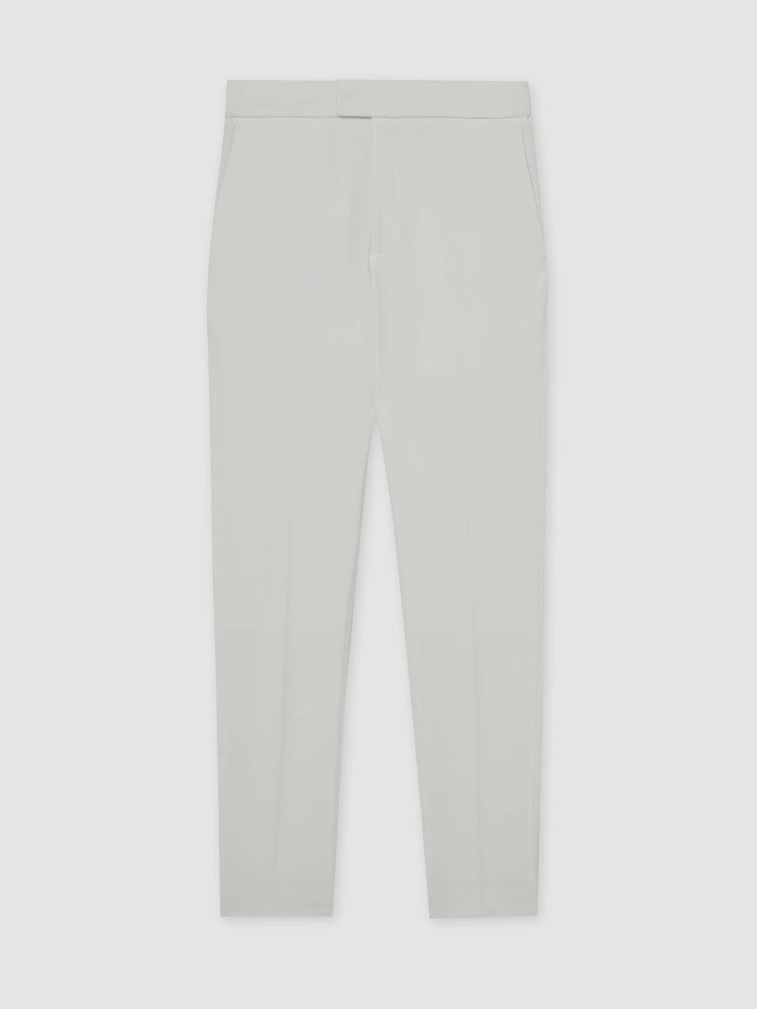 Reiss Slim-Fit Internal-Drawstring Trousers in White
