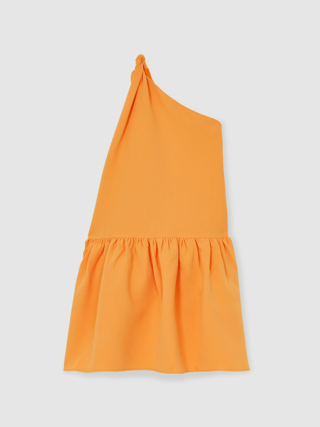 Reiss 9-13 yrs One-Shoulder Tiered Dress in Orange
