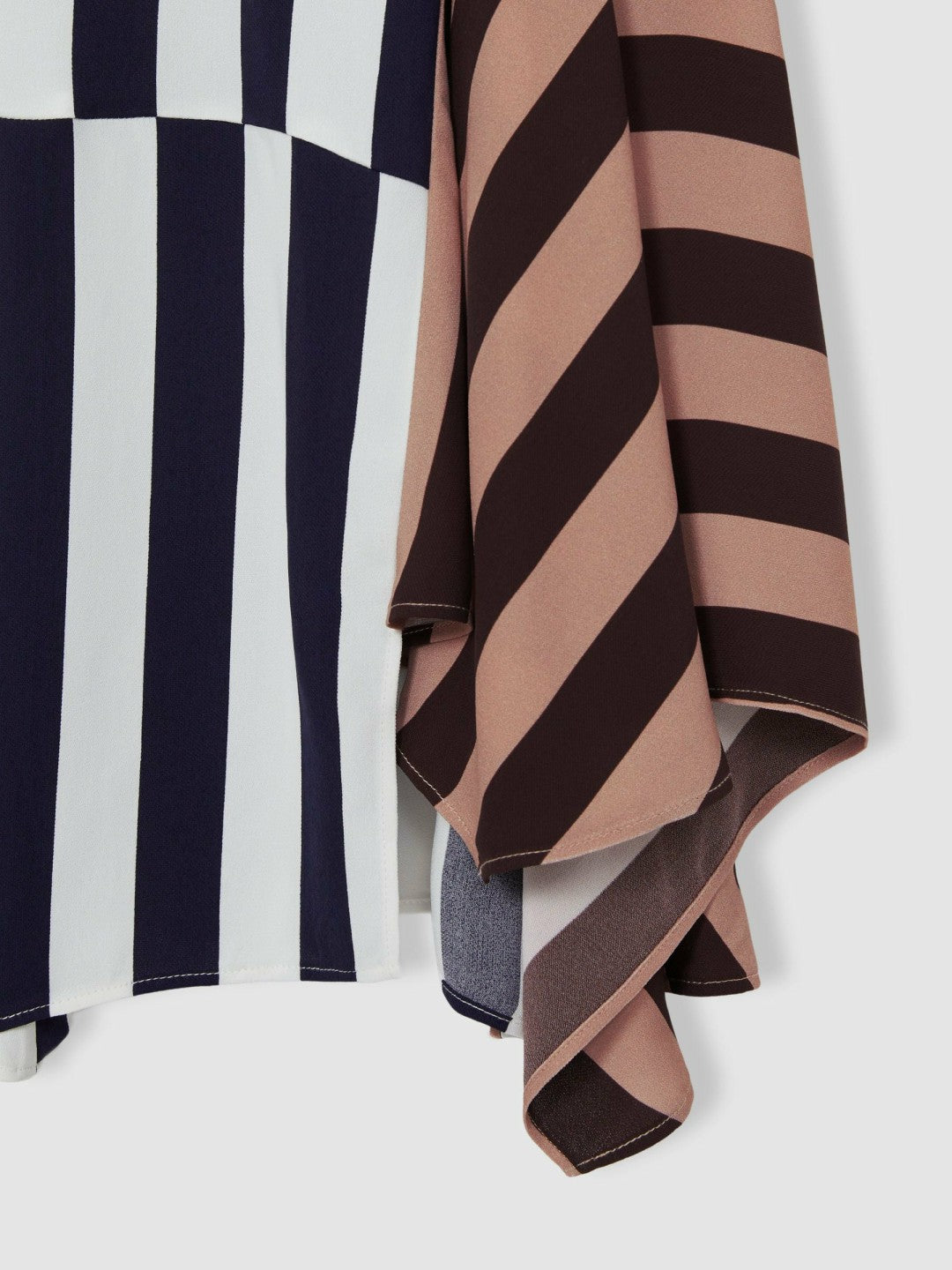 Reiss 9-13 yrs Stripe-Print Handkerchief Dress in Multi