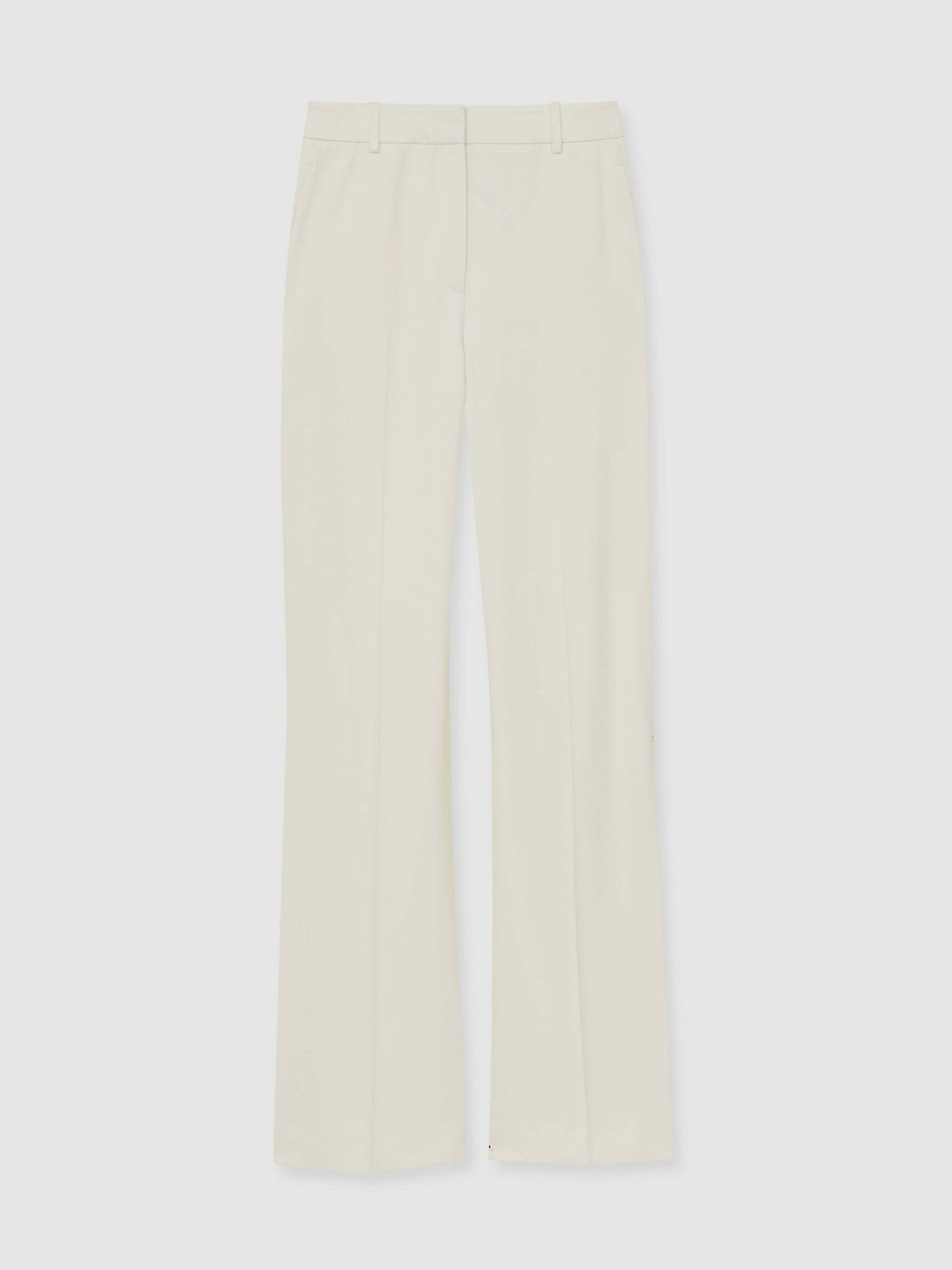 Reiss Petite Wide Leg Tailored Trousers in Cream