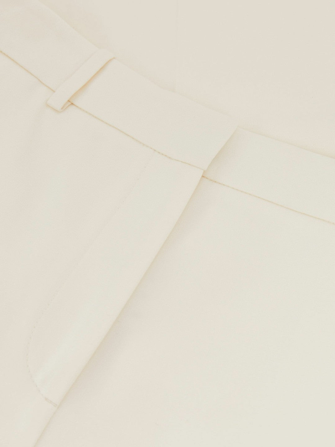 Reiss Petite Wide Leg Tailored Trousers in Cream