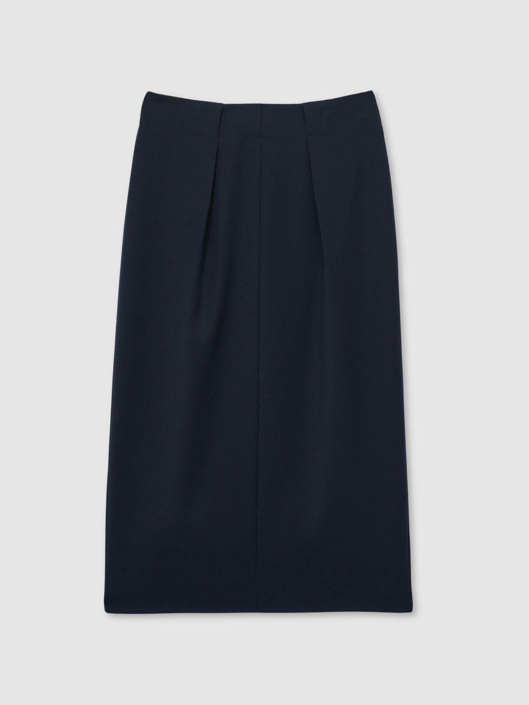 Reiss Tailored Midi Suit Skirt in Navy