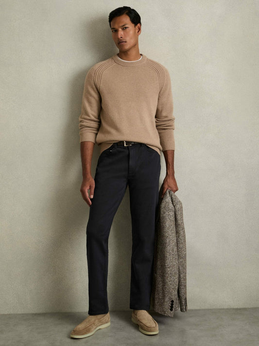 Reiss Cotton-Stretch Slim-Fit Jeans in Navy