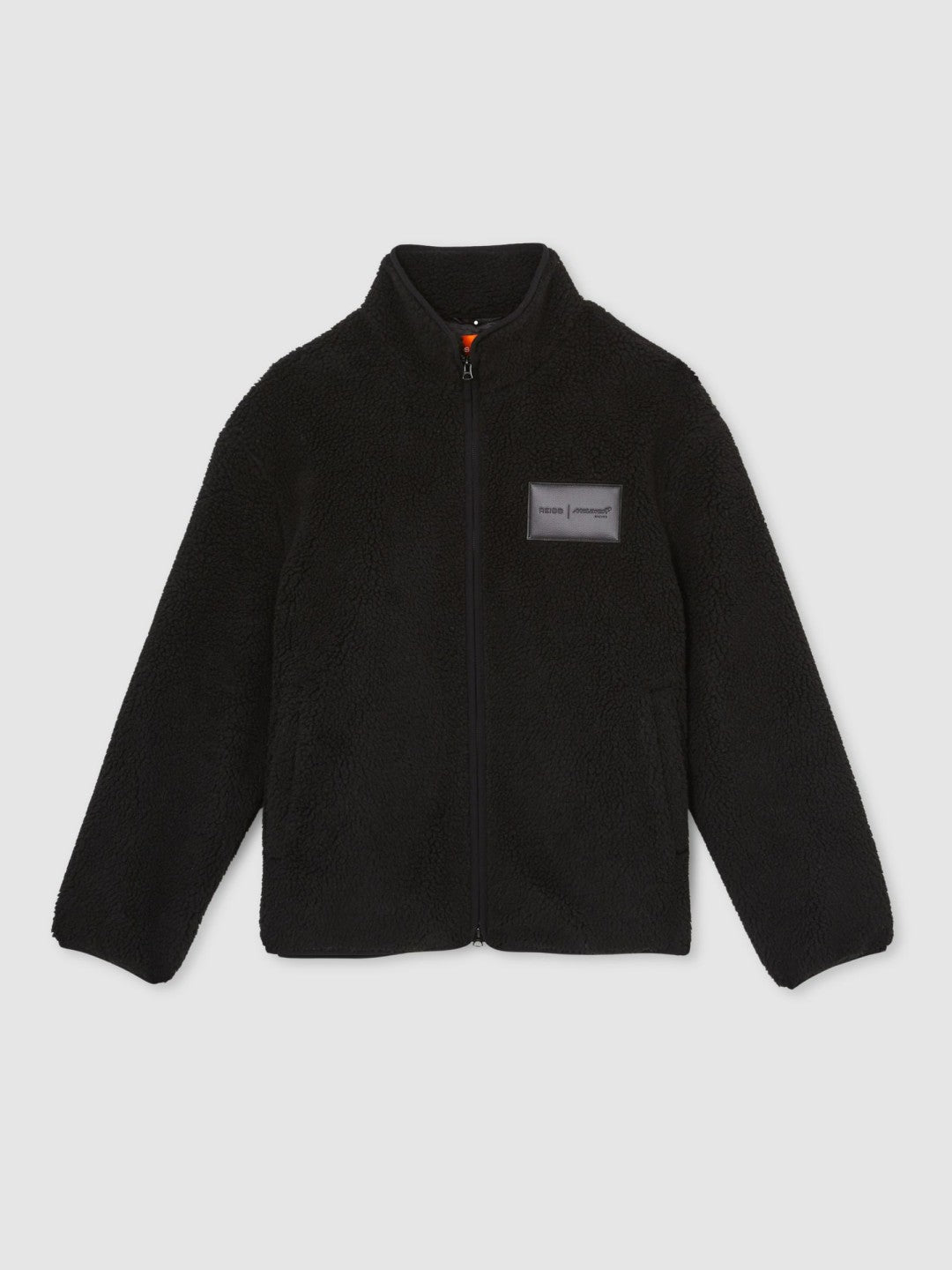 Reiss McLaren F1 Team Embroidered Fleece Jacket Unisex Fit in Black