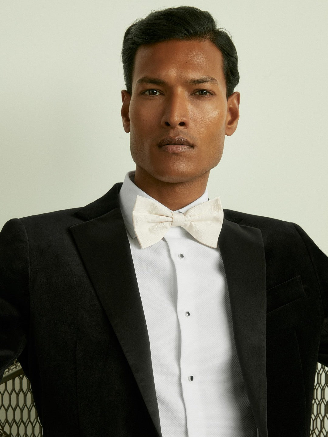 Reiss Tie in Light Ivory