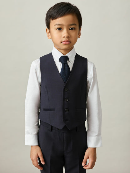 Reiss 13-14 yrs Modern Fit Waistcoat in Navy