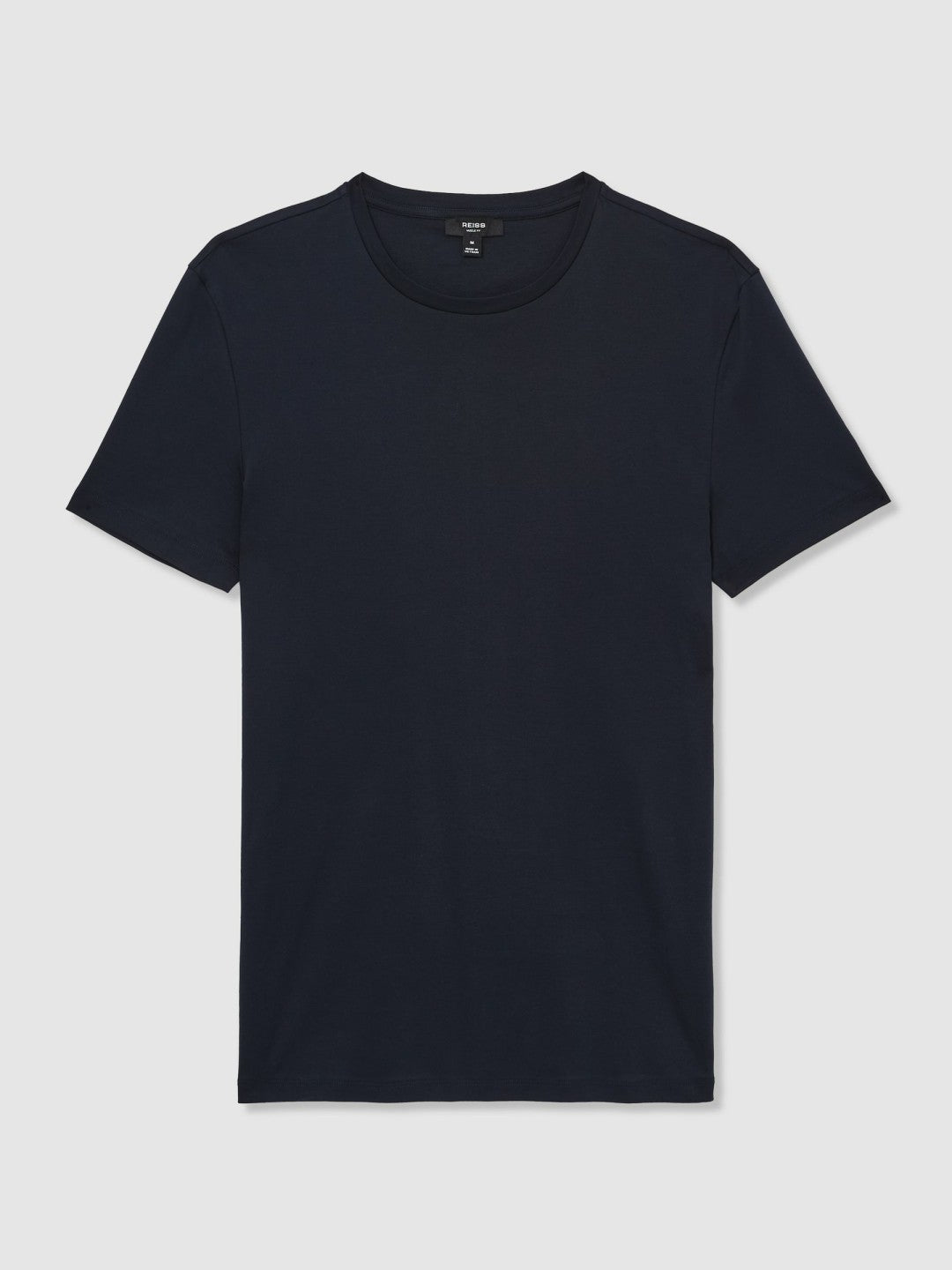 Reiss Cotton Sports-Fit T-Shirt in Navy