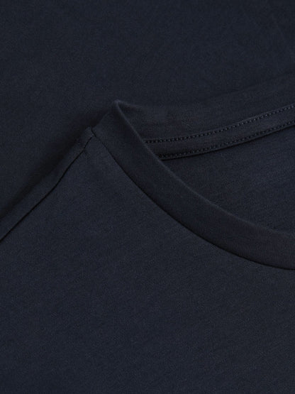 Reiss Cotton Sports-Fit T-Shirt in Navy