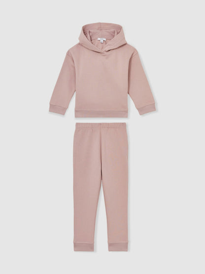 Reiss 9-13 yrs Cotton-Blend Hoodie And Joggers Set in Mink