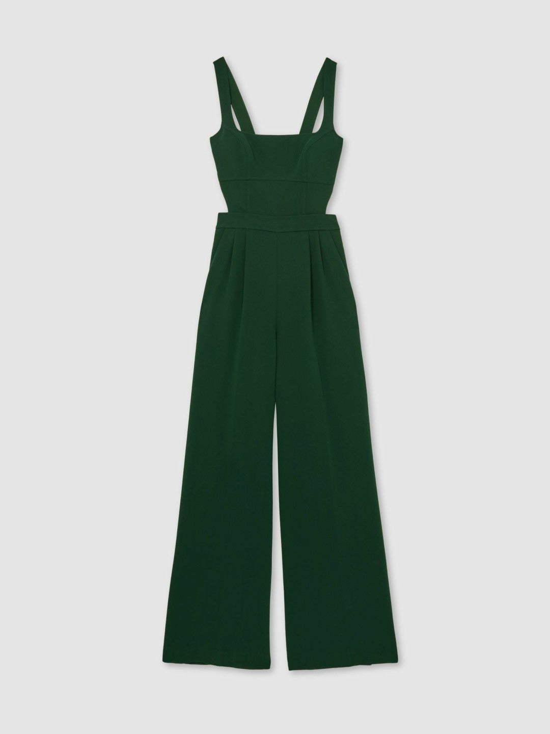 Reiss Wide-Leg Cut-Out Jumpsuit in Green