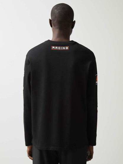 Reiss McLaren F1 Team Cotton Logo T-Shirt Unisex Fit in Black