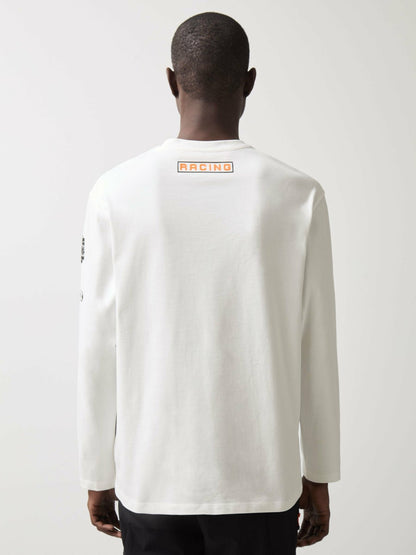 Reiss McLaren F1 Team Cotton Logo T-Shirt Unisex Fit in White