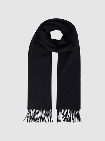 Reiss Wool and Cashmere Scarf in Navy
