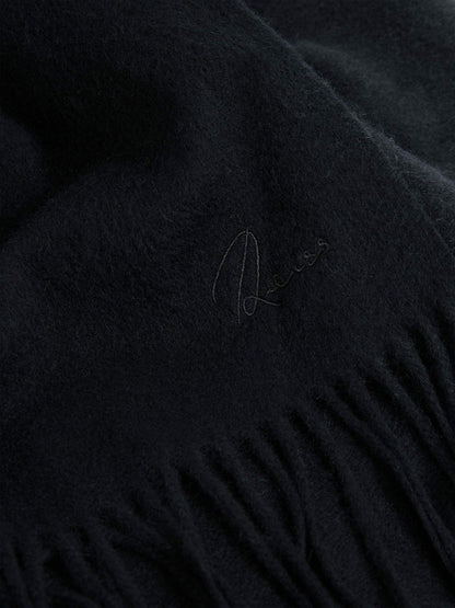 Reiss Wool and Cashmere Scarf in Navy