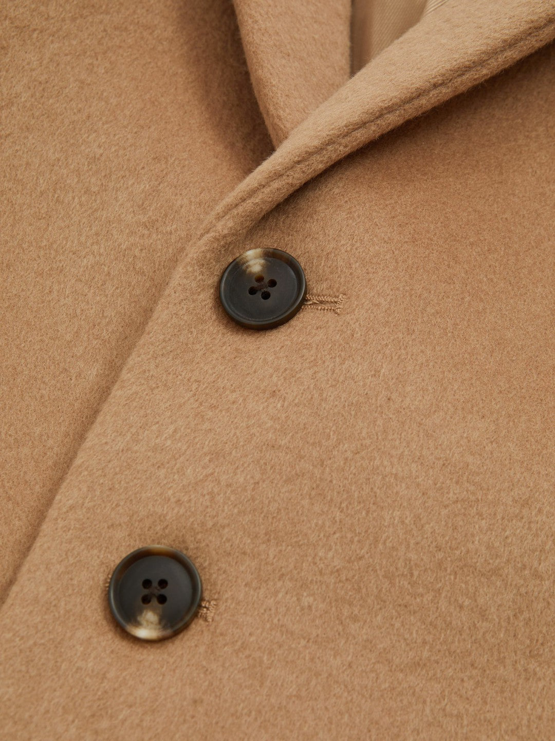 Reiss 9-13 yrs Single Breasted Overcoat in Camel