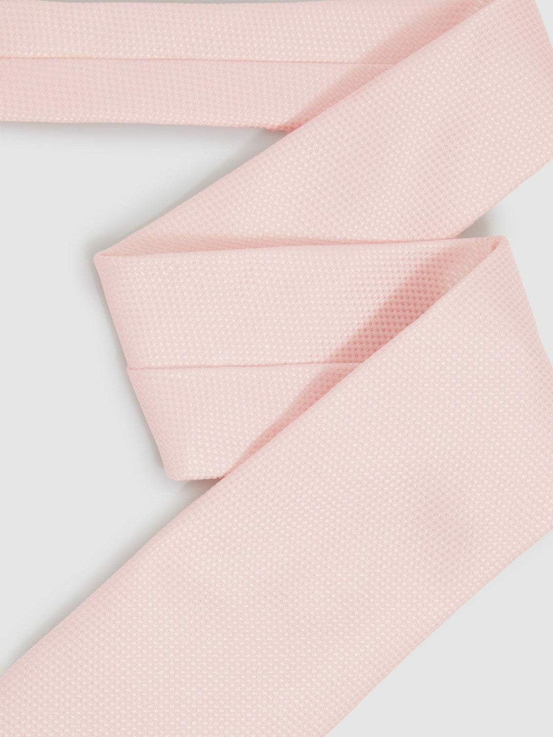Reiss Textured Silk Blend Tie in Light Pink