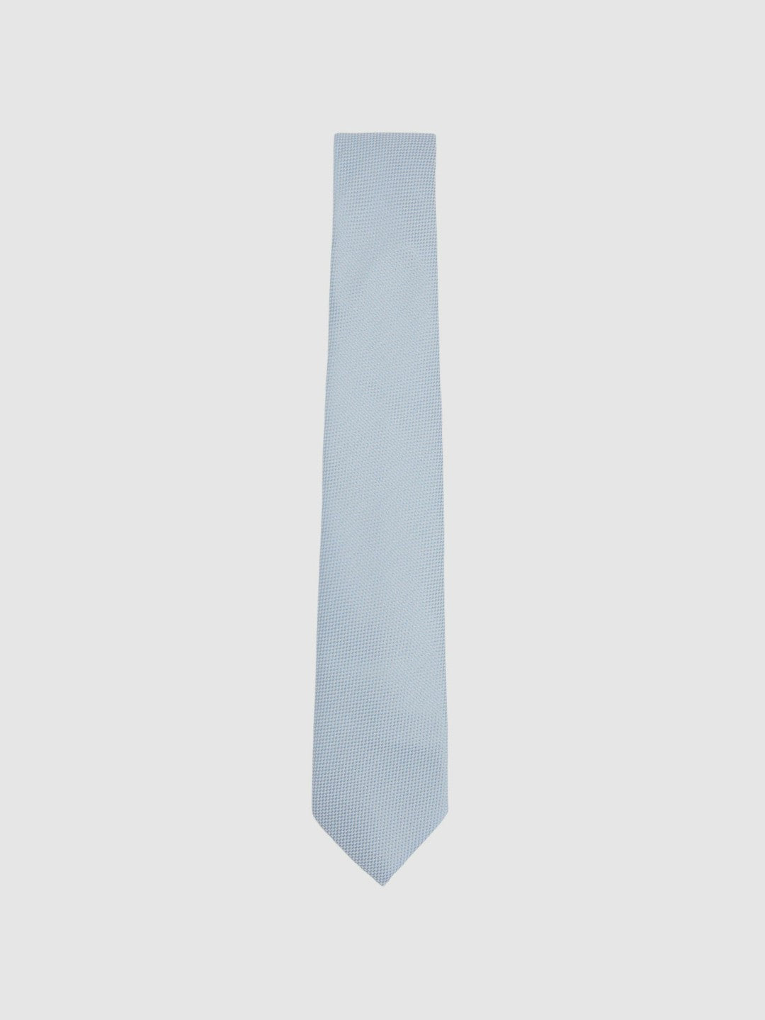Reiss Textured Silk Blend Tie in Light Blue