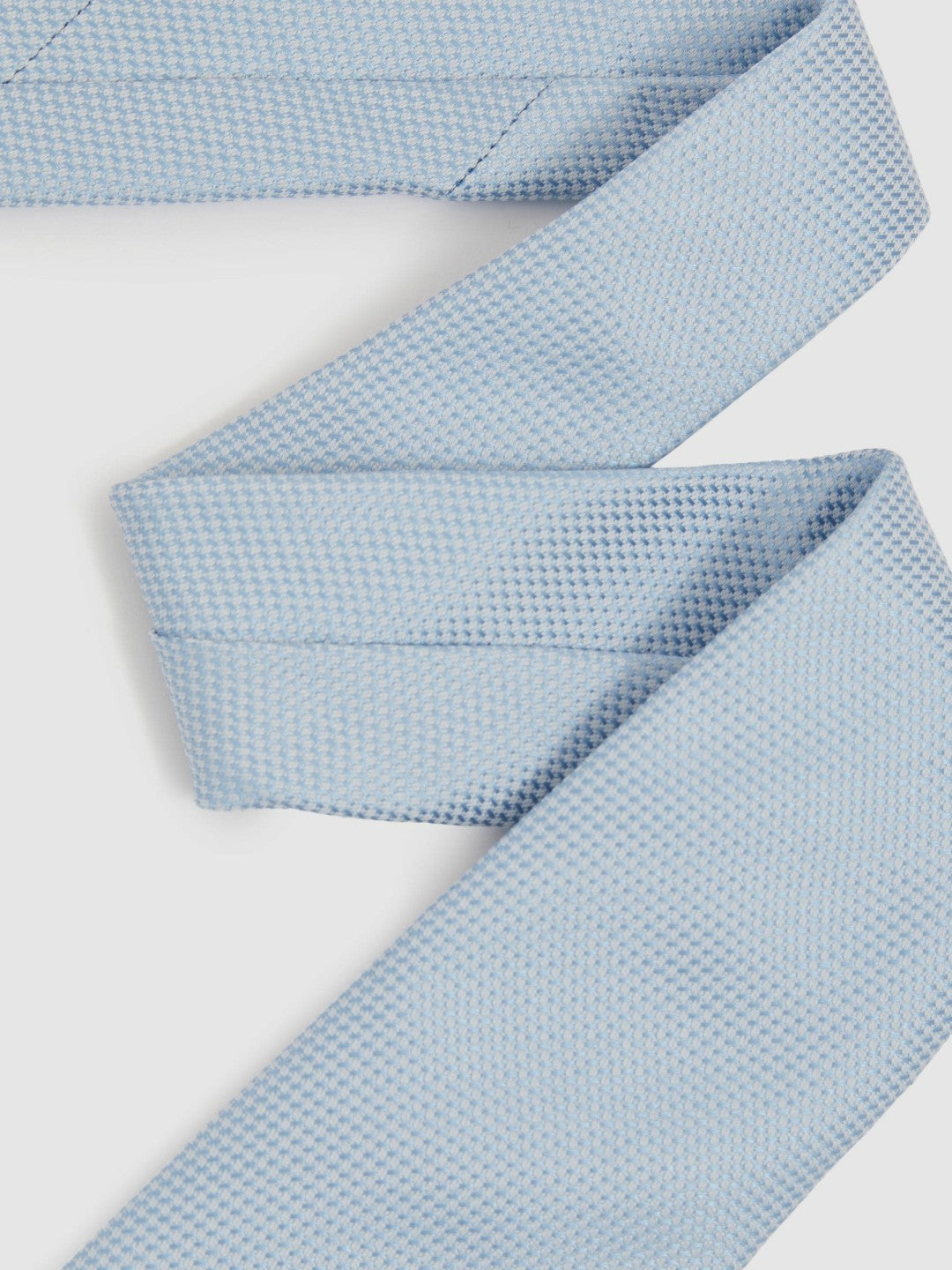 Reiss Textured Silk Blend Tie in Light Blue