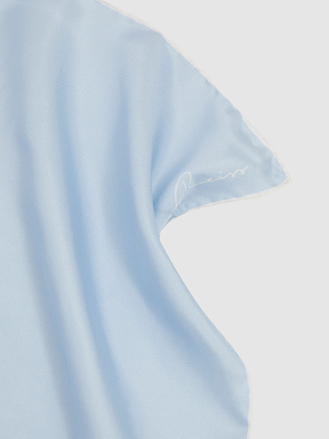 Reiss Ceremony Light Blue Silk Pocket Square