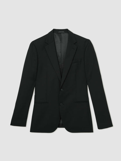 Reiss Wool-Blend Single-Breasted Suit Jacket Slim-Fit in Black