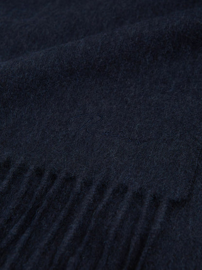 Reiss Wool and Cashmere Scarf in Navy