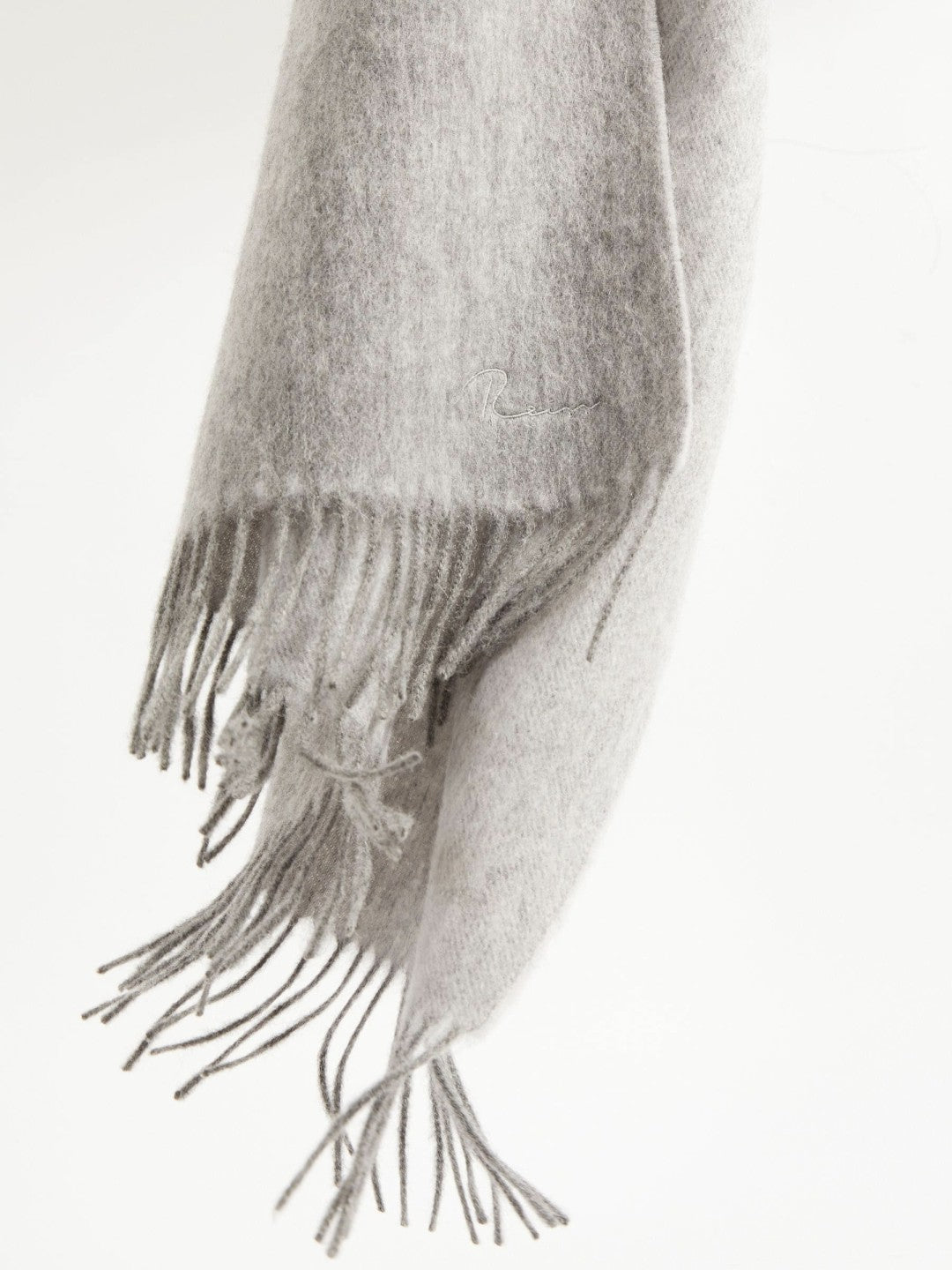 Reiss Wool-Cashmere Scarf in Soft Grey