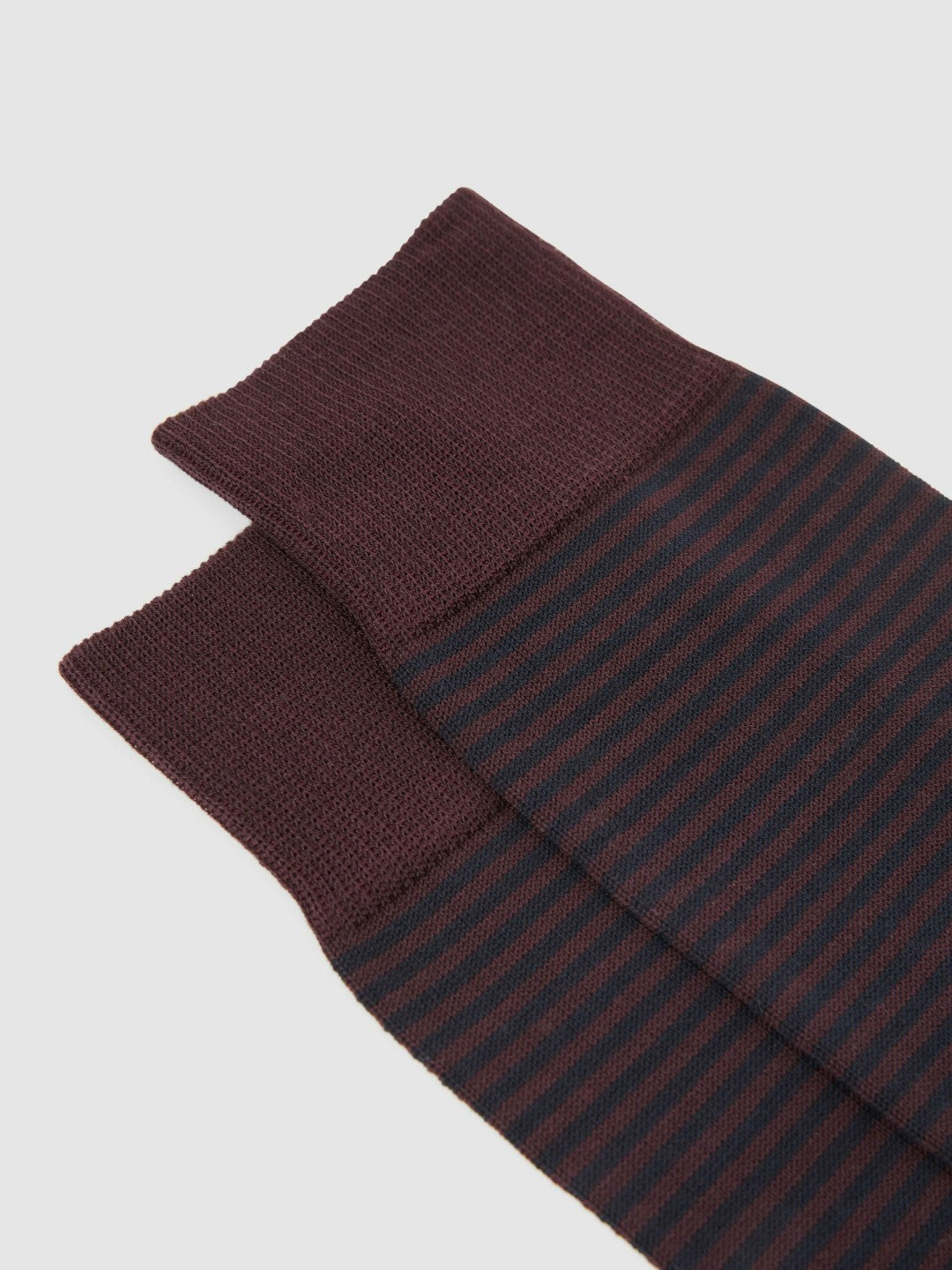 Reiss Striped Socks in Bordeaux