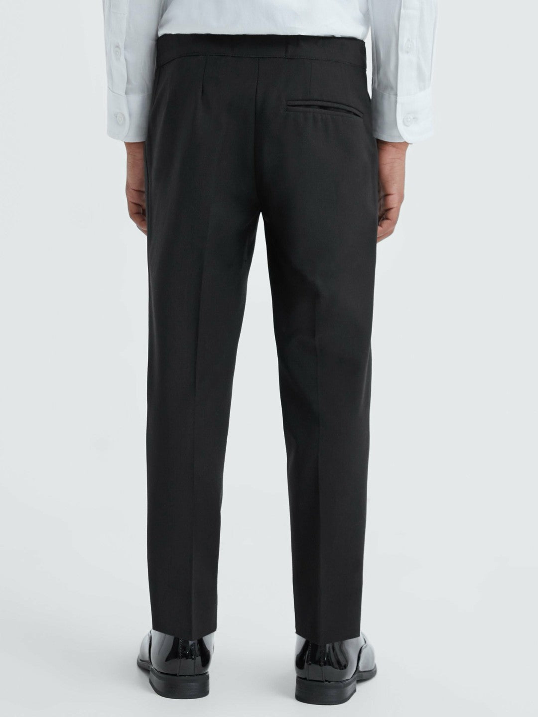 Reiss 3-9 yrs Tuxedo Satin Stripe Trousers in Black