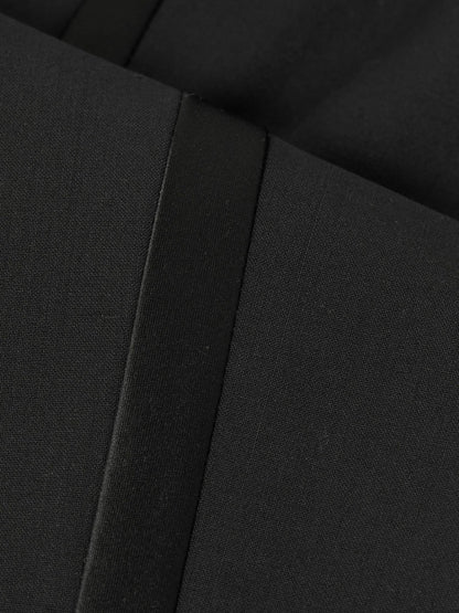 Reiss 3-9 yrs Tuxedo Satin Stripe Trousers in Black